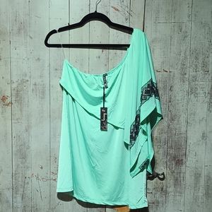 Loving It, one shoulder blouse